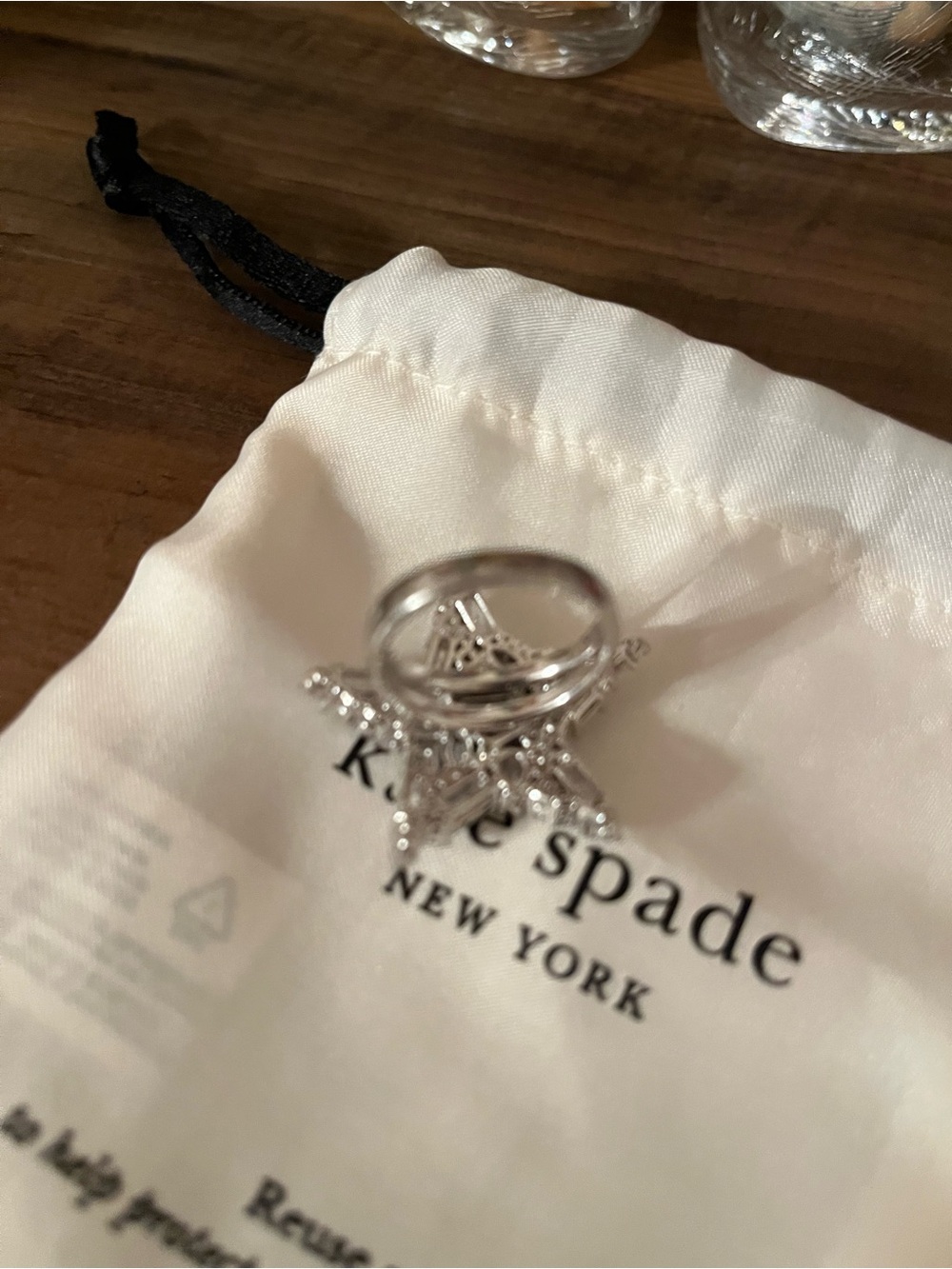 Kate Spade star ring size 8 - Picture 3 of 4